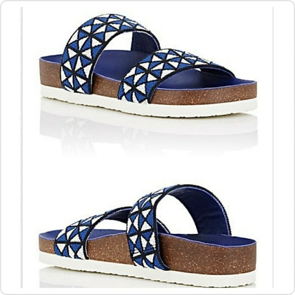 Tory Burch Shoes - Tory Burch Sport Mosaic Blue Sandal